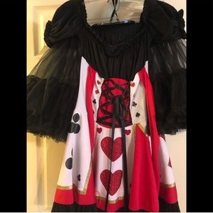 Queen of Hearts Halloween costume and petticoat
